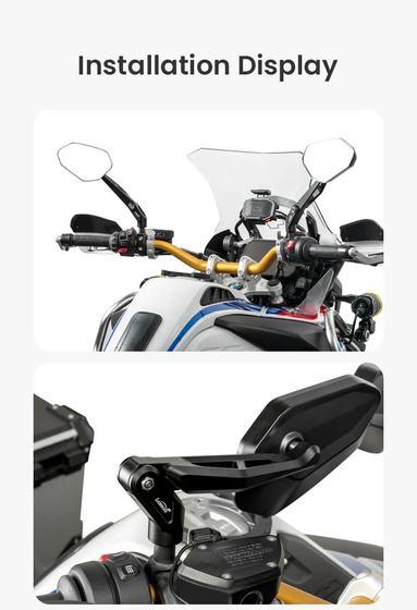 LOBOO Składane lusterka wsteczne srebrne (para) (10.1.11001.011.21)