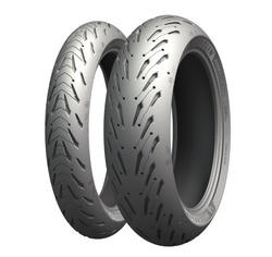 MICHELIN KOMPLET OPON (CAI162459/24) 120/70ZR17 ROAD 5 (58W) TL M/C PRZÓD DOT 2024 + (CAI441445/22) 190/55ZR17 ROAD 5 (75W) TL M/C TYŁ DOT 2022 + GŁOŚNIK Z LOGOTYPEM