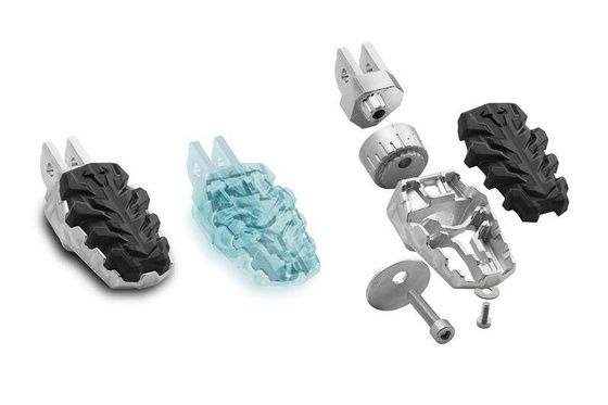 PODNÓŻKI EVO SW-MOTECH UNIWERSLANE, STAL NIERDZEWNA