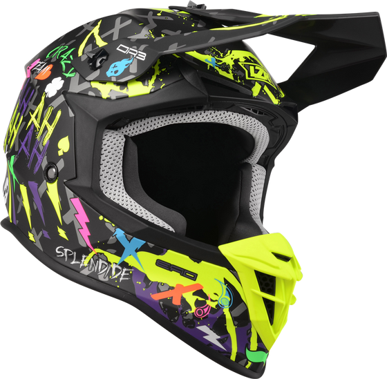 Kask Motocyklowy LAZER OR3 Crazy (kol. Czarny - Multi - Matowy) rozm. XS
