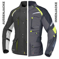 Kurtka motocyklowa BUSE ZESTAW EXRC Porto czarny/szary łupek 50