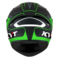 Kask Motocyklowy KYT TT-COURSE OVERTECH czarny/zielony - S
