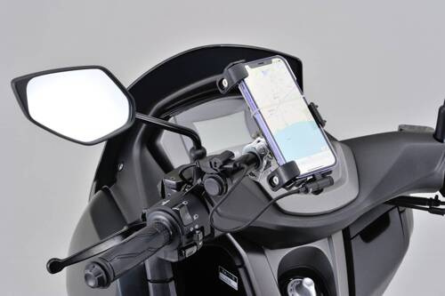 78031 MOUNT BAR 100MM Ø22.2MM BLACK MIRROR CLAMP MOUNT TYPE