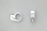 Zestaw zacisków do wspornika kierownicy 22.2mm srebrny