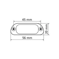 90162 - 4 Led licence plate lamp - White – Approved
