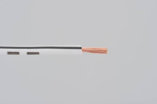 colored wire, AVS0.75, white/black, 2m