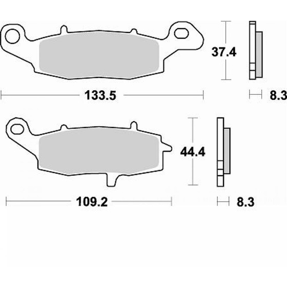 BRAKING KLOCKI HAMULCOWE SINTER 782CM55