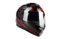 Kask Motocyklowy LAZER RAFALE EVO Darkside (kol. Czarny - Czerwony) rozm. M