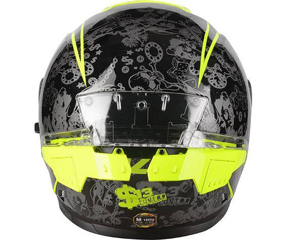 Kask Motocyklowy LAZER RAFALE SR $13 Original (kol. Czarny - Żółty Fluo) rozm. 2XL