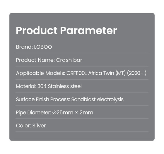 LOBOO Crash Bar do HONDA CRF1100 (10.3.01321.001.21)