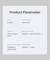 LOBOO Crash Bar do HONDA X-ADV750 (10.3.01332.001.21)