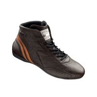 Rally Race Racing Shoes OMP CARRERA Vintage (FIA Approved) dark brown