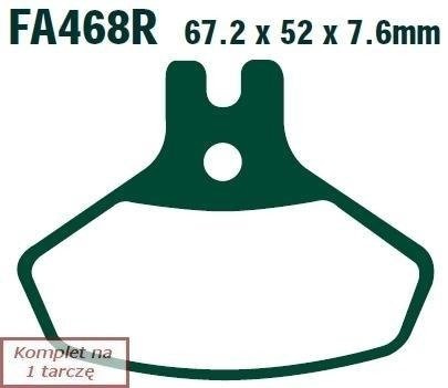 Klocki hamulcowe EBC FA468R (kpl. na 1 tarcze)