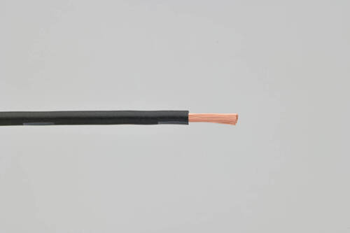 colored wire, AVS2.0, black, 1m
