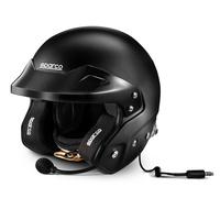 Open Face Sparco RJ-i Helmet (FIA Approved) black