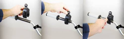 RAP-B-400-GOP1U Tough-Claw™ Double Ball Mount with Universal Action Camera Adapter