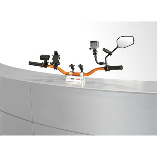 90454 Ekspozytor w kształcie kierownicy do ekspozycji produktów motocyklowych