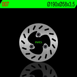 NG TARCZA HAMULCOWA PRZÓD KEEWAY ZHARA 50 15-18, 125 15-18, RIEJU CROSSER (190X58X3,5MM)