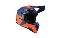 Kask Motocyklowy LAZER OR3 Rocky (kol. Niebieski - Czerwony fluo) rozm. M