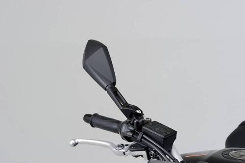 D-MIRROR-12,DIAMO/ROD (R)ABS HOUSING+ALU.STEM