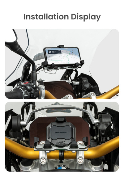 LOBOO Uchwyt na telefon PH06 (pod lusterko, ≤10.2mm) (10.3.08006.006.11)