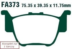 Klocki hamulcowe EBC FA373TT (kpl. na 1 tarcze)