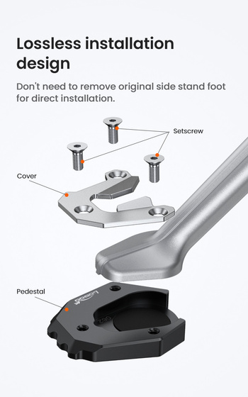 LOBOO Nakładka na stopkę boczną do BMW S1000XR (2021) (10.3.03062.001.11)