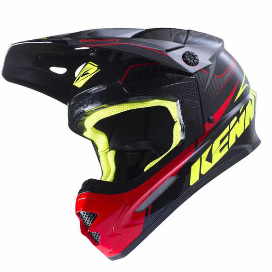 KENNY KASK TRACK BLACK/GREY/RED XL