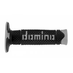 DOMINO Motorcycle Grips CROSS A260 SOFT BLACK GREY A26041C5240A7-0