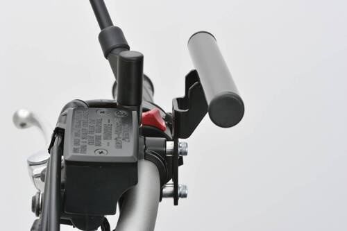 77435 MOUNT BAR 155MM Ø22.2MM BLACK MASTER CYLINDER CLAMP TYPE