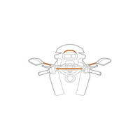 90560 Titan Opti Bar, mirror and crossbar mount