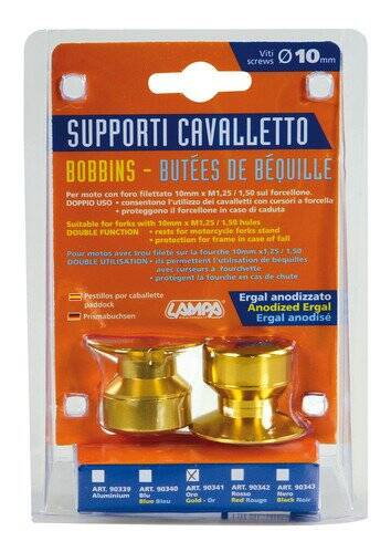 90341 Bobbins kit for forked stands - 10 mm – Gold