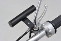 78031 MOUNT BAR 100MM Ø22.2MM BLACK MIRROR CLAMP MOUNT TYPE