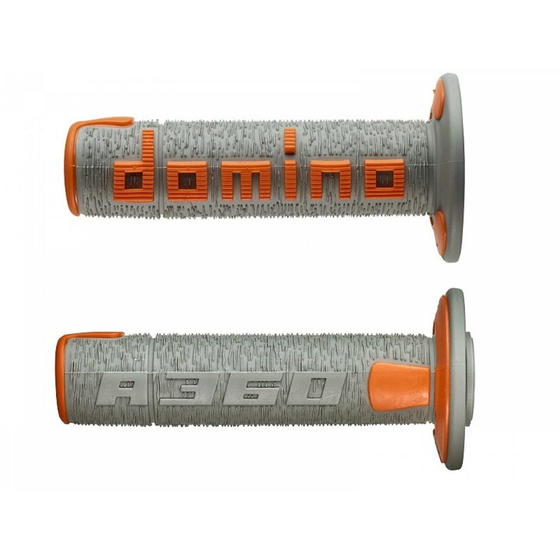 DOMINO Motorcycle Grips CROSS A360 GREY ORANGE A36041C5245A7-0