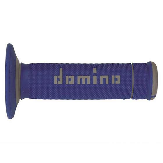 DOMINO Motorcycle Grips CROSS A190 BLUE GREY A19041C5248A7-0