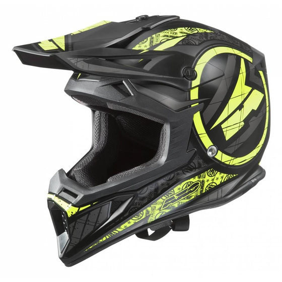 AXO KASK CROSS JUMP BLACK-YELLOW ROZMIAR L