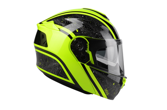 Kask Motocyklowy LAZER LIGHT (kol. Czarny - Żółty) rozm. XL