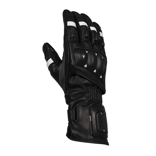 Motorcycle Gloves Knox Hand Armour Oulton - Black/White MK2