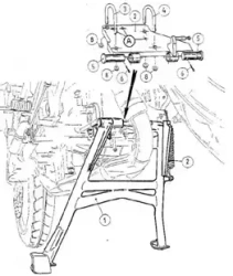 Honda CB 600 F Hornet/S (1998-2002) center stand