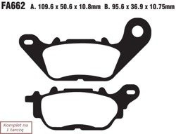 Brake pads EBC FA662V V-PAD (set on 1 disk)