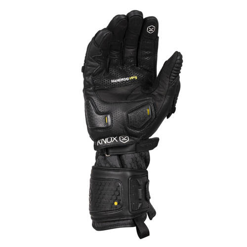 Motorcycle Gloves KNOX Handroid All Black Mk5 black