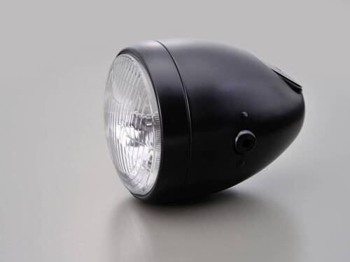 HEADLIGHT "VINTAGE" BLACK&BLACK [RHS]