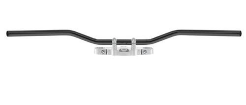 TRW LUCAS STEEL HANDLEBAR 25.4MM FLYEBAR COLOR BLACK (WITH CABLE INDENTATIONS) (PROMOTION)