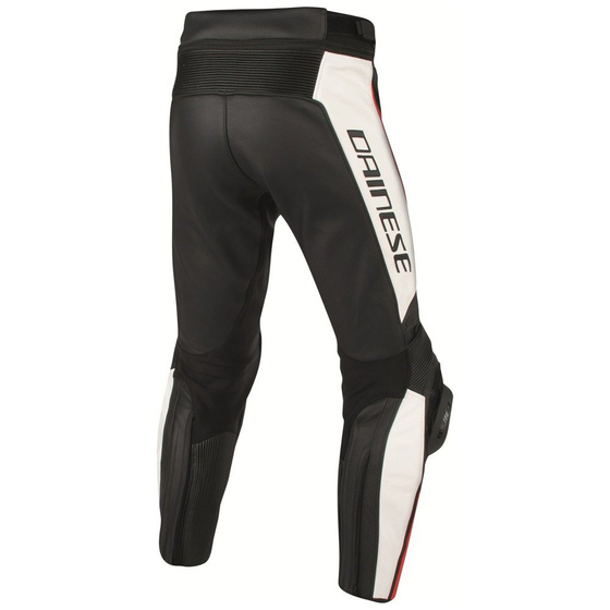 Motorcycle Pants DAINESE MISANO / black / white / red-fluo