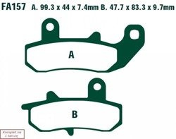 Brake pads EBC FA157 (set on 1 disk)