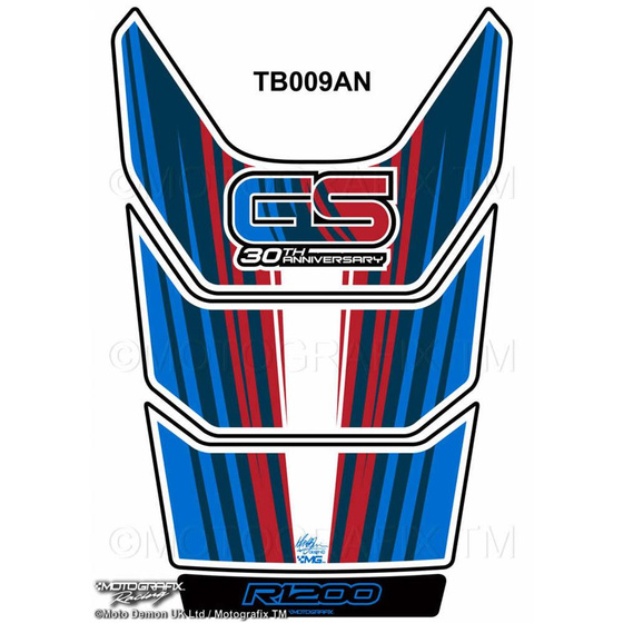 MOTOGRAFIX TANKPAD BMW R1200GS 2008-12 TB009AN