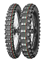 MITAS OPONA 70/100-10 TERRA FORCE MX-MH MEDIUM/HARD 41J TT TYŁ (CZERWONY/ZIELONY PASEK) DOT 2023 (DOT:JMDT) (26151) WYCOFANE (ZAMIENNIK:70000927)