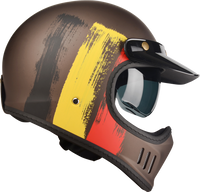 Kask Motocyklowy LAZER Cross TT Belgium (kol. Czarny - Czerwony - Żółty Matowy) rozm. XS