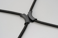 cargo fixing bands, 1000mmx2, black, with X-shaped joint