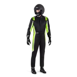 Race Rally Racing Suit Sparco SPRINT (FIA Approved) black fluo green